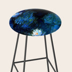 monet water lilies 1899 blue Teal Stool Gallery Image 2