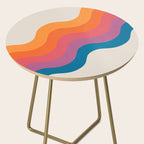 Vintage California Sun: Slanted Stripes Side Table Gallery Image 2