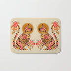 Porcelain Cat - 70s Palette Bath Mat Gallery Image 1