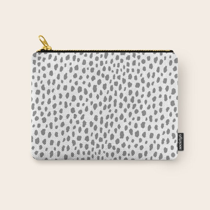 Gray Dalmatian Spots (gray/white) Carry All Pouch Gallery Image 1