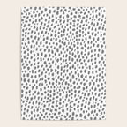 Gray Dalmatian Spots (gray/white) Poster Gallery Image 4