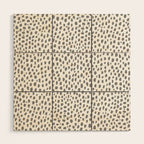 Gray Dalmatian Spots (gray/white) Wood Wall Art Gallery Image 1