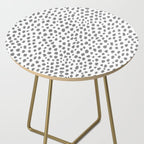 Gray Dalmatian Spots (gray/white) Side Table Gallery Image 2