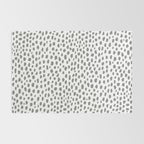 Gray Dalmatian Spots (gray/white) Rug Gallery Image 2
