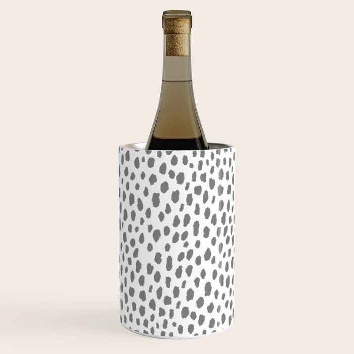 Gray Dalmatian Spots (gray/white) Wine Chiller Gallery Image 1