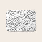 Gray Dalmatian Spots (gray/white) Bath Mat Gallery Image 1