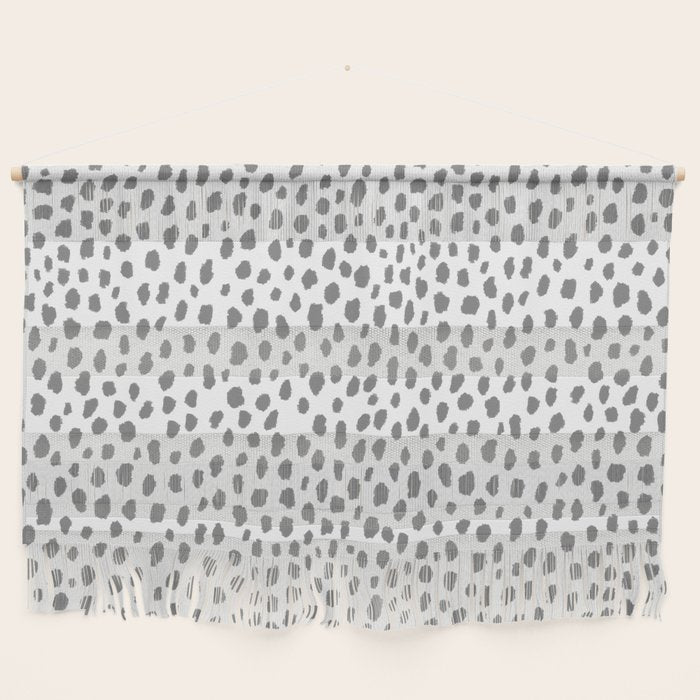 Gray Dalmatian Spots (gray/white) Wall Hanging Gallery Image 1