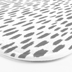 Gray Dalmatian Spots (gray/white) Bath Mat Gallery Image 3