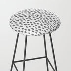 Gray Dalmatian Spots (gray/white) Stool Gallery Image 2