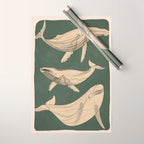 Modern Minimalist Abstract Whales 4 Wrapping Paper Gallery Image 1