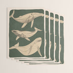 Modern Minimalist Abstract Whales 4 Wrapping Paper Gallery Image 3