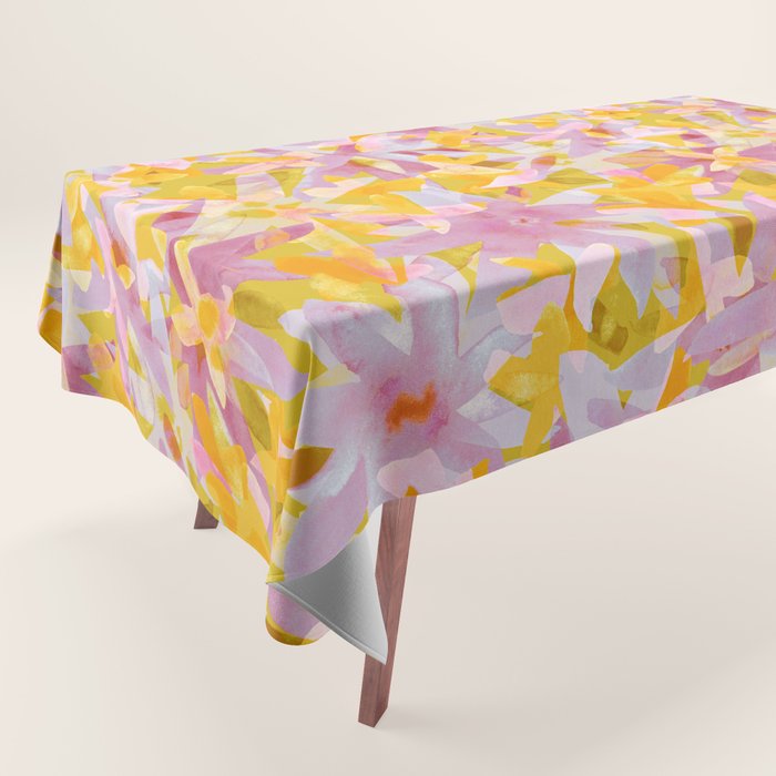 Watercolor Blooms #2 Tablecloth Gallery Image 1