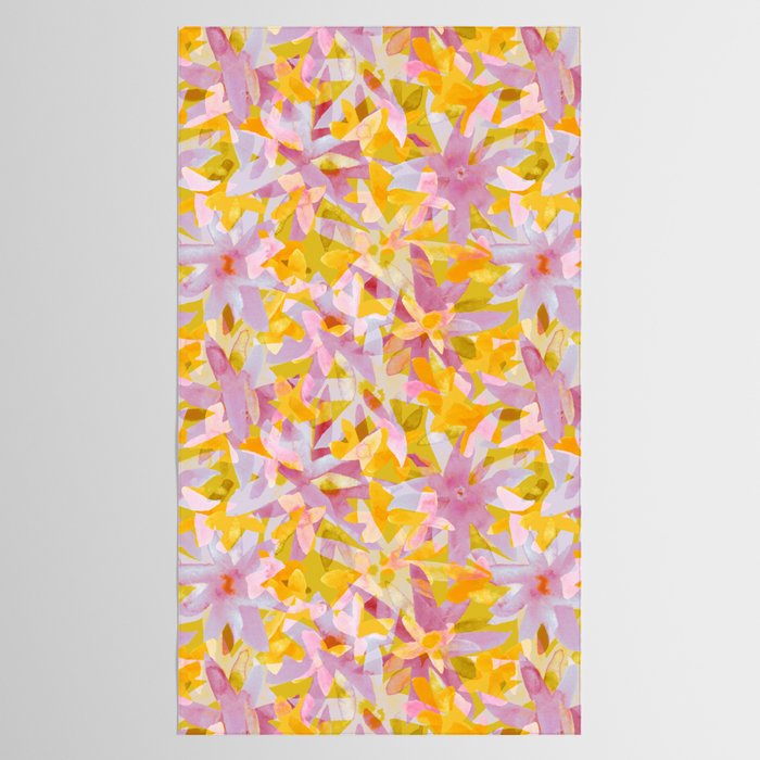 Watercolor Blooms #2 Tablecloth Gallery Image 2