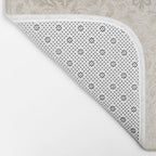 Elegant Ivory Damask 2 Bath Mat Gallery Image 2