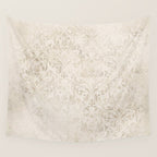 Elegant Ivory Damask 2 Wall Tapestry Gallery Image 4