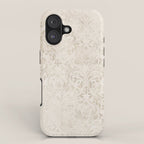 Elegant Ivory Damask 2 iPhone Case Gallery Image 1