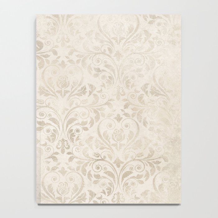 Elegant Ivory Damask 2 Notebook Gallery Image 4