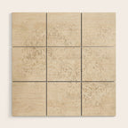 Elegant Ivory Damask 2 Wood Wall Art Gallery Image 1