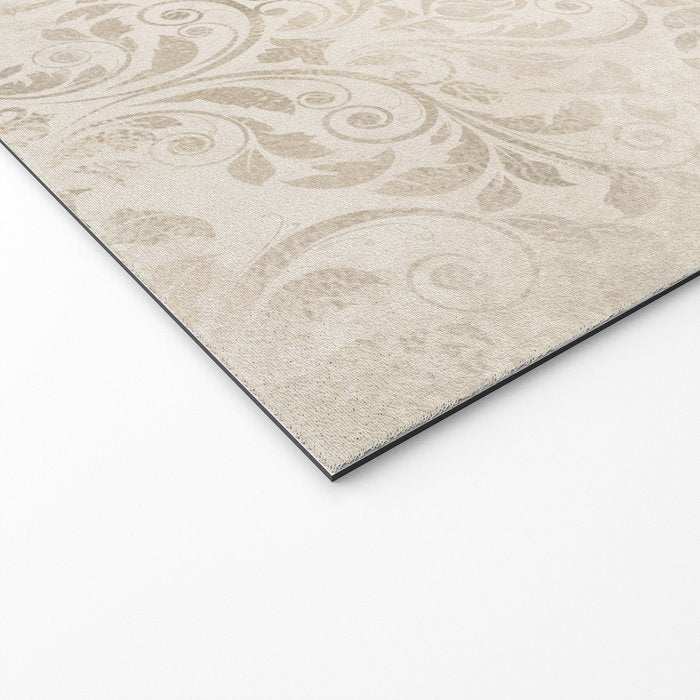 Elegant Ivory Damask 2 Welcome Mat Gallery Image 2