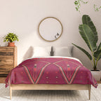 The Crimson Symmetry Handwoven Tribal Kilim Art Comforter Gallery Image 3