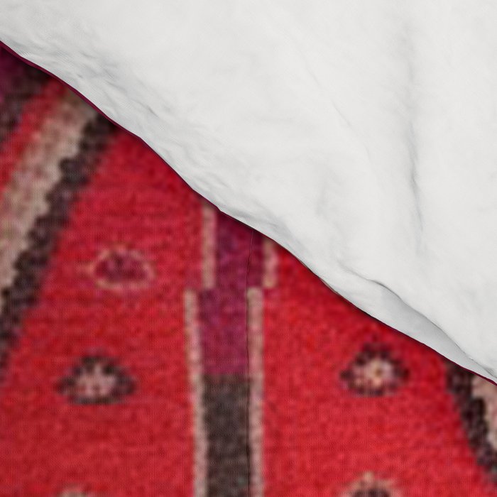 The Crimson Symmetry Handwoven Tribal Kilim Art Comforter Gallery Image 4