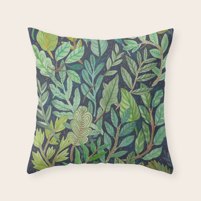 To The Forest Floor Throw Pillow Gallery Image 1