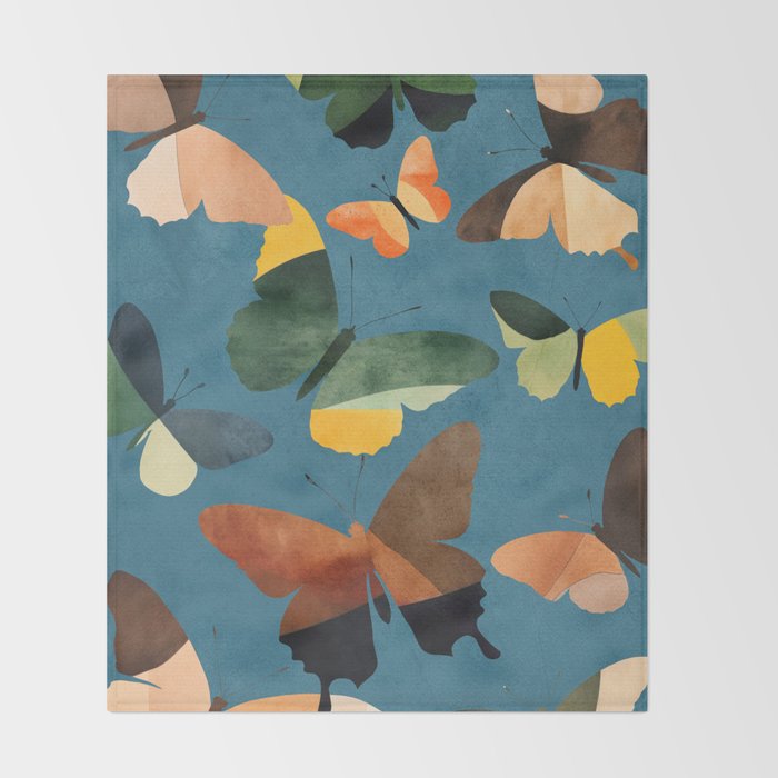 Beautiful Butterflies 4 Throw Blanket Gallery Image 2