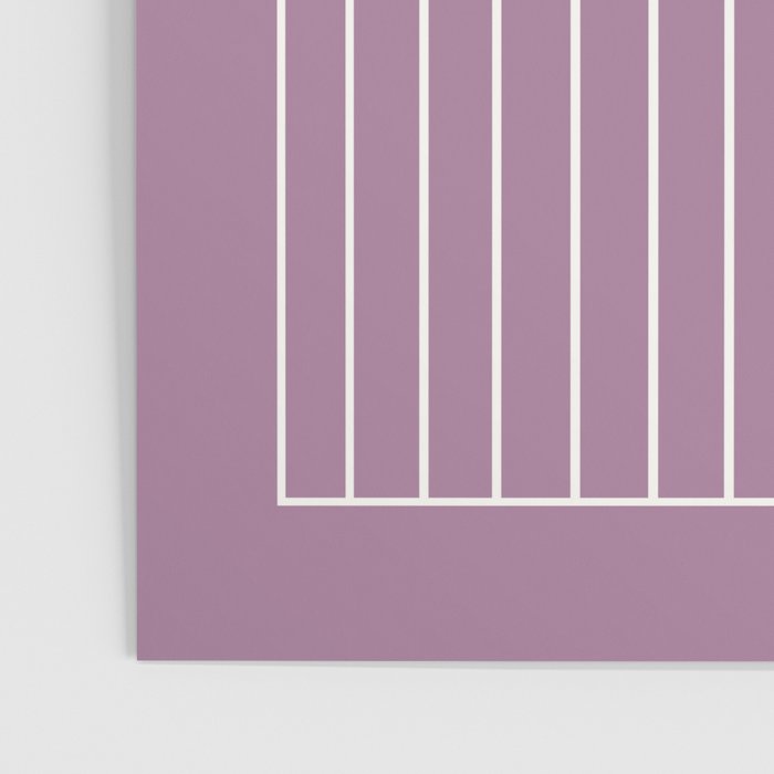 Minimal Arch XXXI Lilac Purple Modern Geometric Lines Poster Gallery Image 3