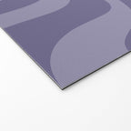 Retro Liquid Swirl Abstract Pattern in Double Purple Welcome Mat Gallery Image 2