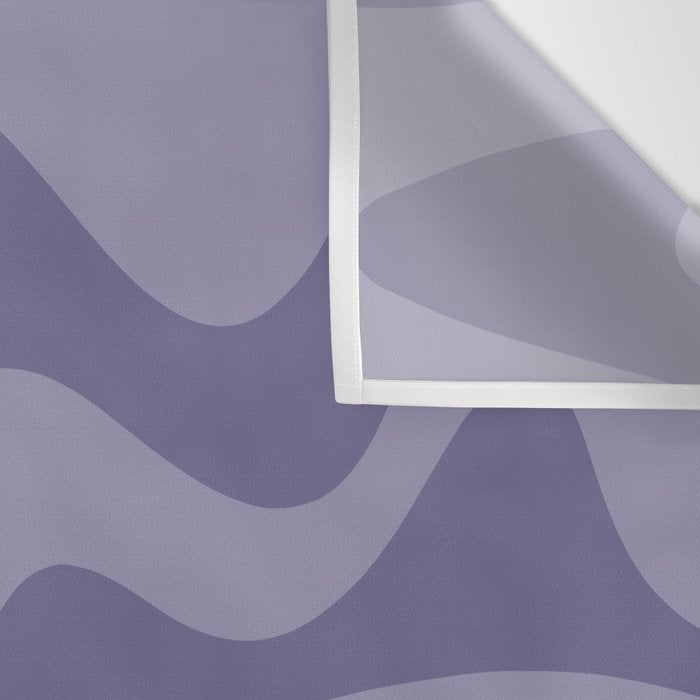 Retro Liquid Swirl Abstract Pattern in Double Purple Wall Tapestry Gallery Image 3