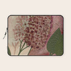 Garden Lilac Flower Painting in Purple & Peach Laptop Sleeve Gallery Image 1