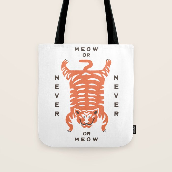 Tiger Meow or Never Tote Bag Gallery Image 1