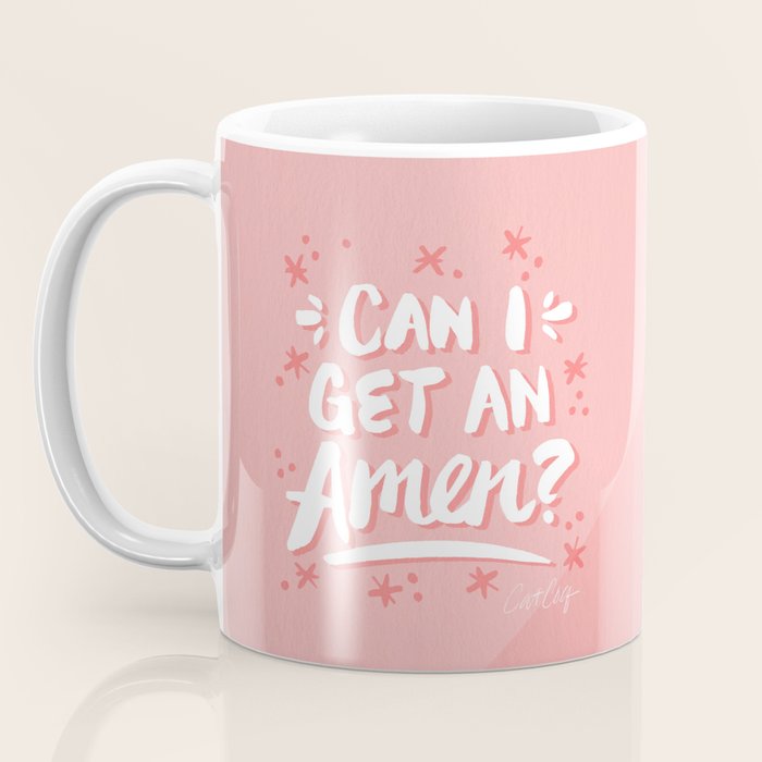 Can I Get An Amen? - Blush Pink Palette Coffee Mug Gallery Image 3