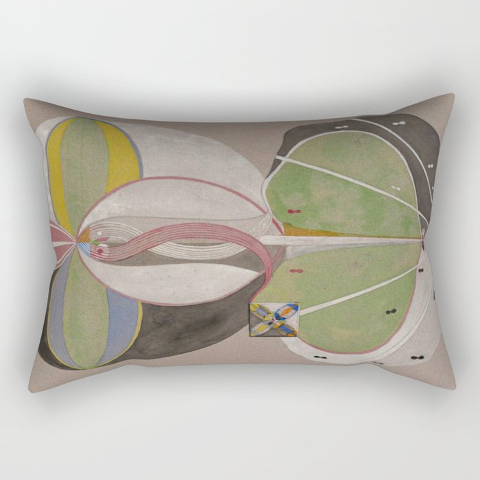 Hilma af Klint The Tree Of Knowledge No . 5 ,A ( 1915) Rectangular Pillow Gallery Image 1