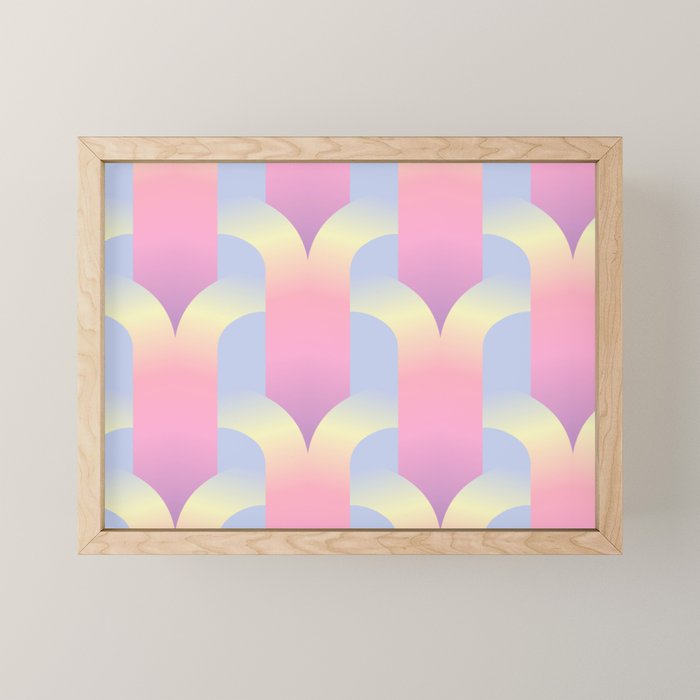 Blurred holographic gate Mini Art Print Gallery Image 1