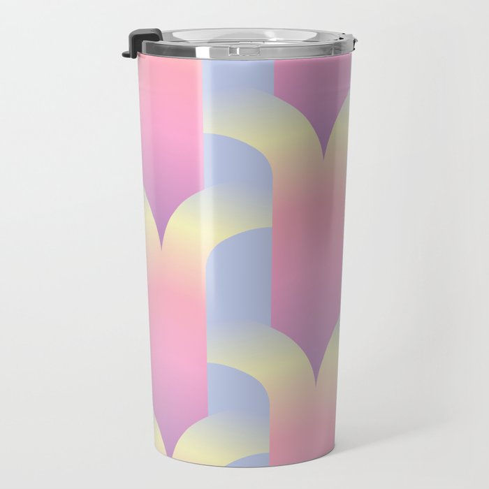Blurred holographic gate Travel Mug Gallery Image 3