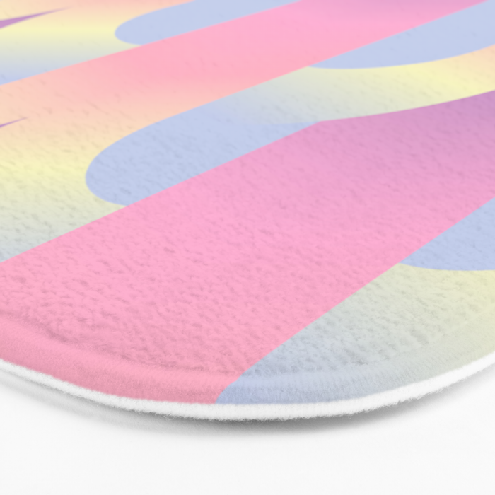 Blurred holographic gate Bath Mat Gallery Image 3