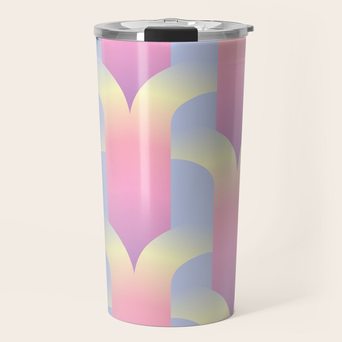 Blurred holographic gate Travel Mug Gallery Image 1