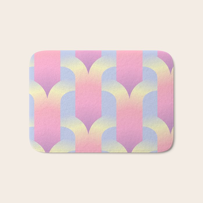 Blurred holographic gate Bath Mat Gallery Image 1