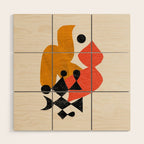 Birds of Yathrib Wood Wall Art Gallery Image 1