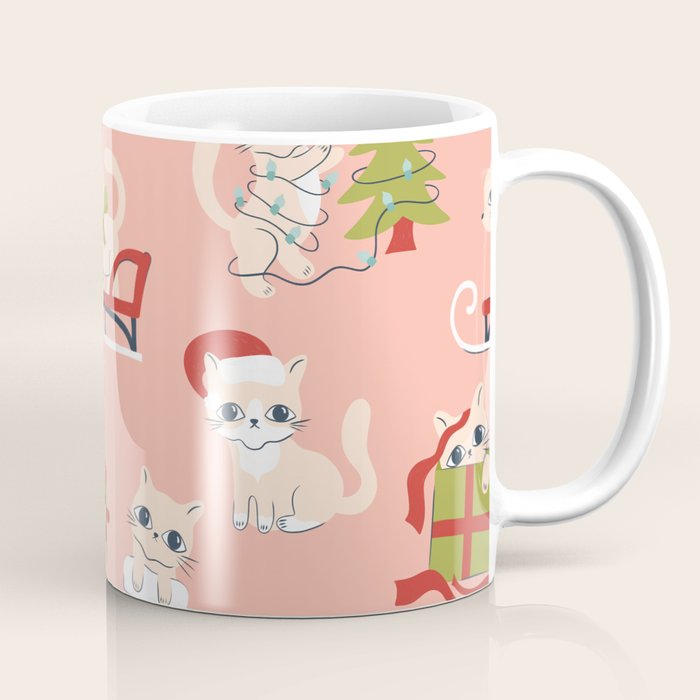 Cute Christmas Cats Coffee Mug Gallery Image 1
