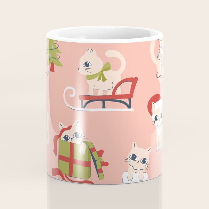Cute Christmas Cats Coffee Mug Gallery Image 4