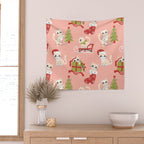 Cute Christmas Cats Wall Tapestry Gallery Image 2