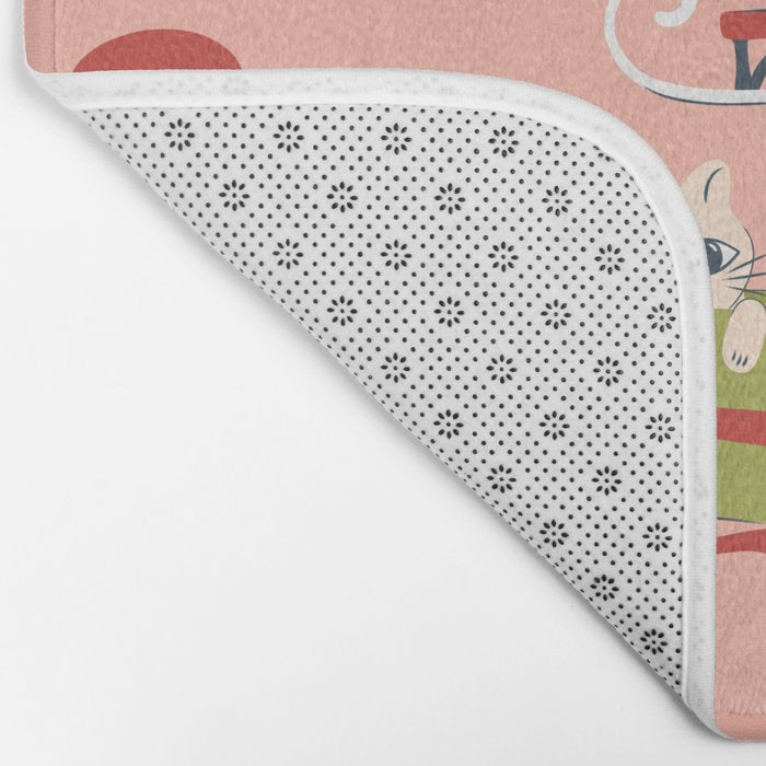 Cute Christmas Cats Bath Mat Gallery Image 2