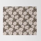 A Realm Of Roses - Dark Academia Pink Throw Blanket Gallery Image 2