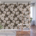 A Realm Of Roses - Dark Academia Pink Wall Mural Gallery Image 1