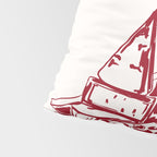 Wine  and  Cheese Club Doodle Illustration Pillow Sham Gallery Image 4