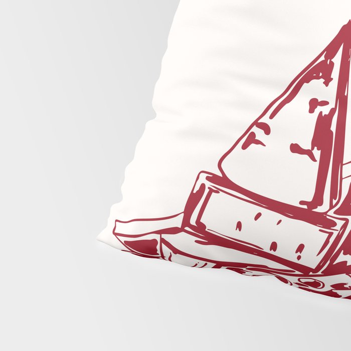 Wine  and  Cheese Club Doodle Illustration Pillow Sham Gallery Image 4