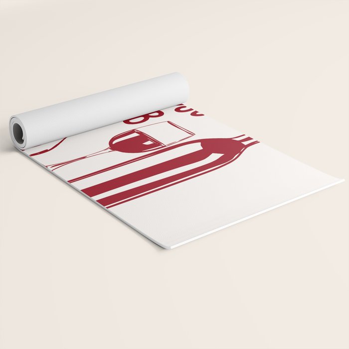 Wine  and  Cheese Club Doodle Illustration Yoga Mat Gallery Image 2