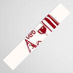Wine  and  Cheese Club Doodle Illustration Table Runner Gallery Image 3